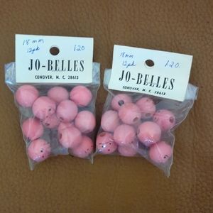 Creepy vintage face beads, 18mm 'Jo-Belles' each expression different! NWT